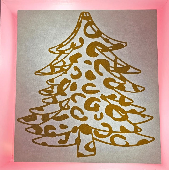 Gold Leopard Christmas Tree