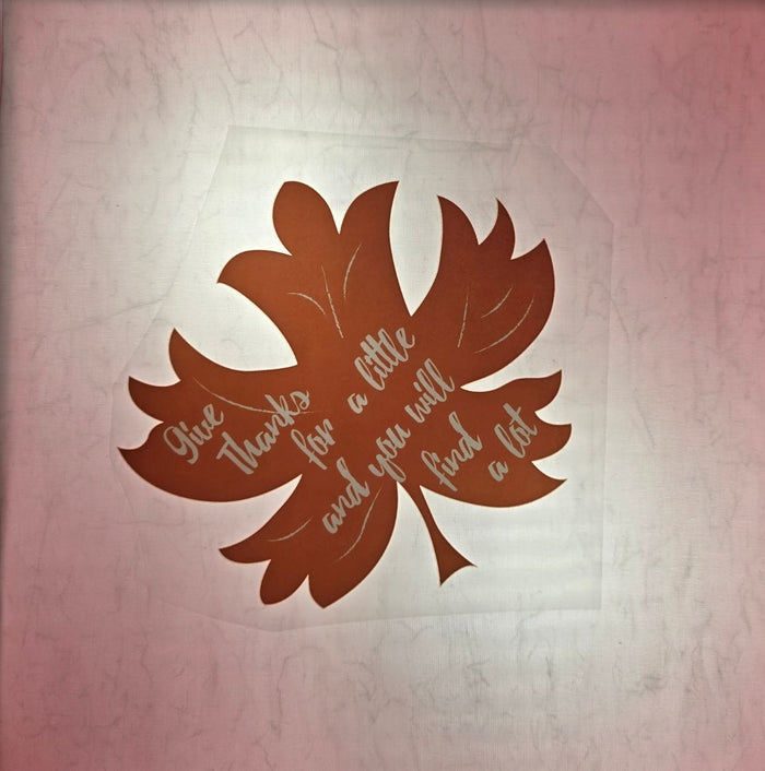 Give Thanks - Leaf