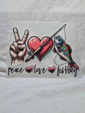 Peace Love Fishing T-Shirt