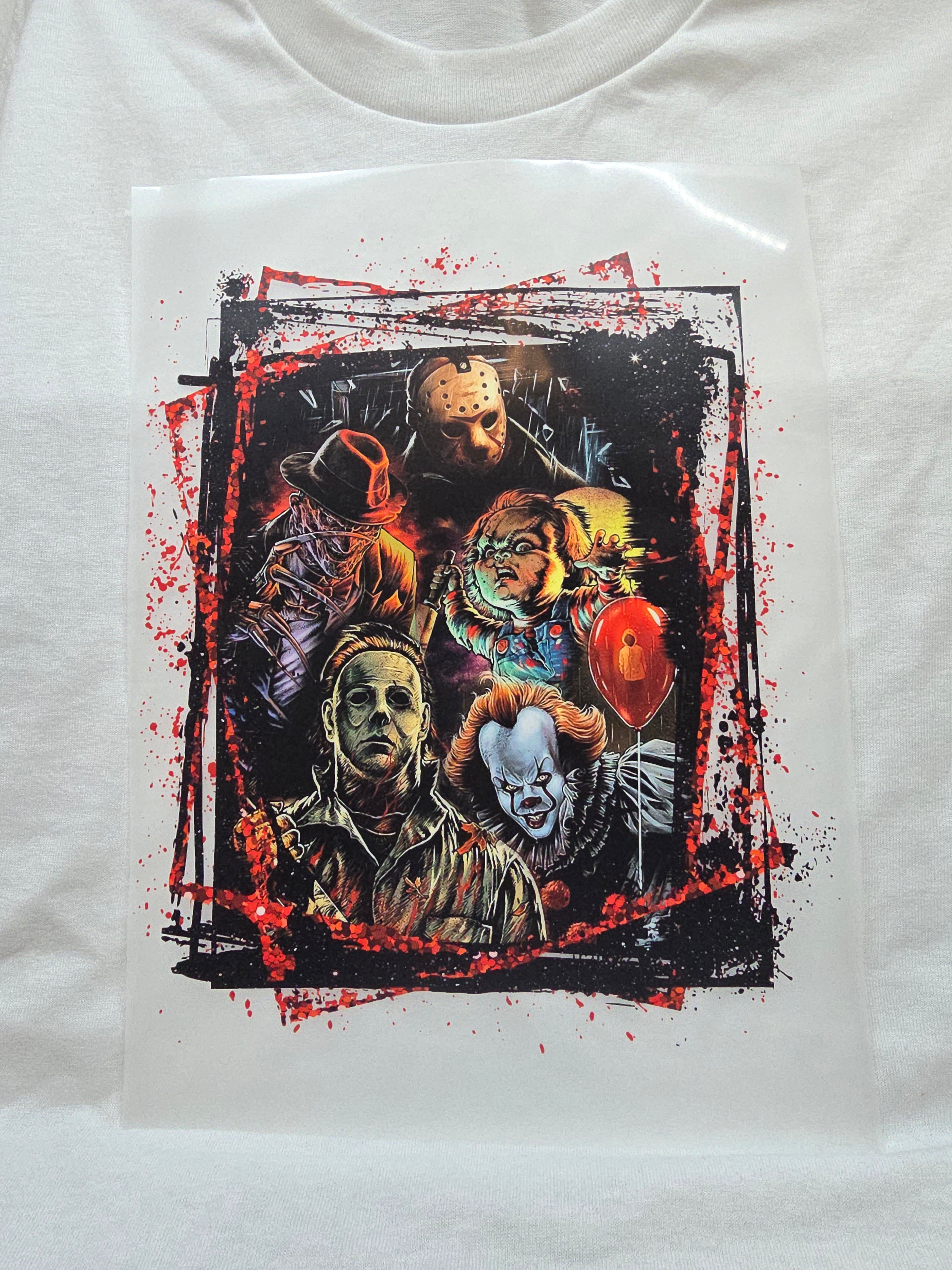 Horror Icon Collage T-Shirt