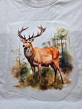 Woodland Buck Watercolor T-Shirt
