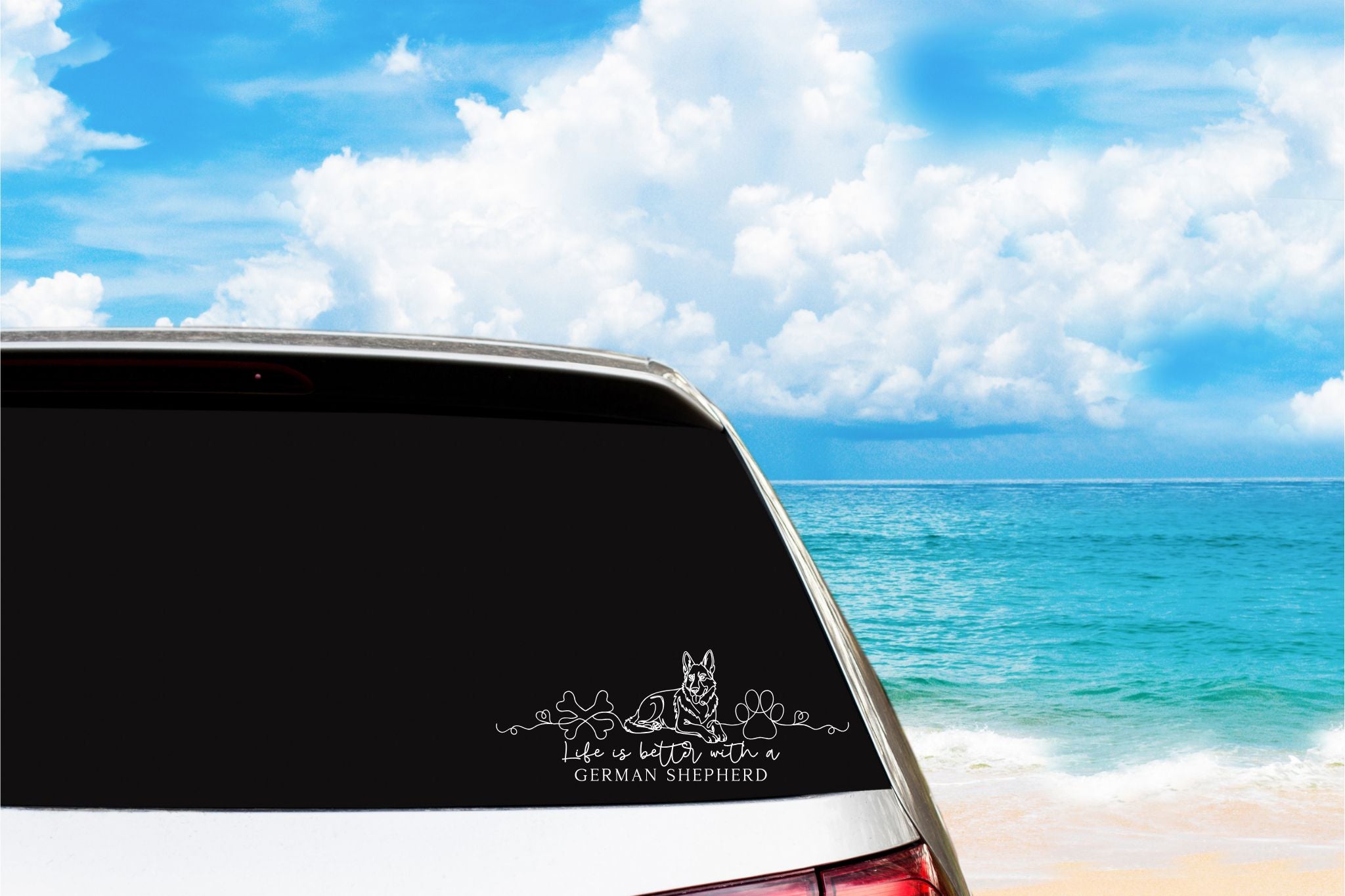 Dog Car Decal