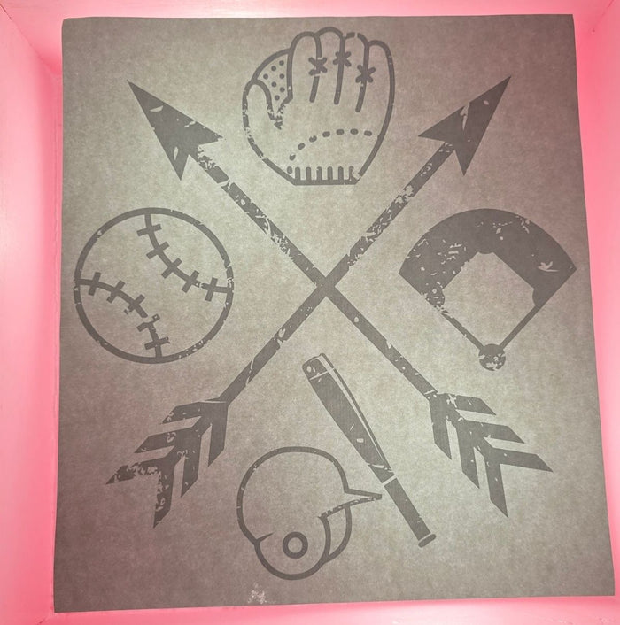 Baseball & Arrows - Distressed