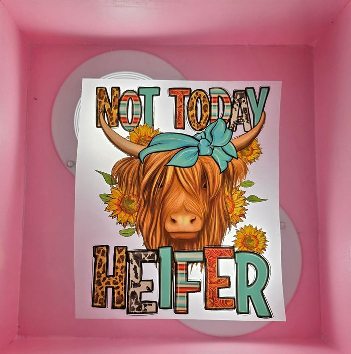 Not Today Heifer - Teal