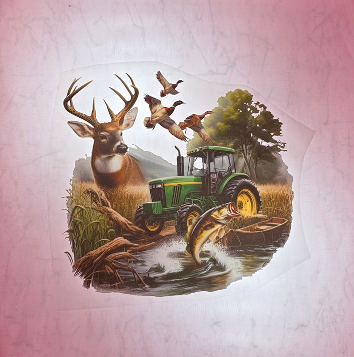 Tractor & Deer